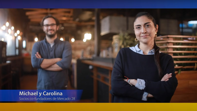 Michael y Carolina: socios co-fundadores de Mercado 28