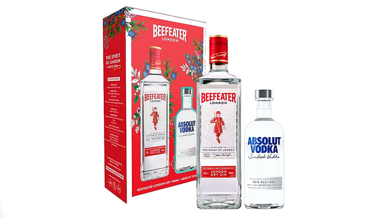 Vap Gin Beefeater London Dry 700ml + Vodka Absolut Azul 