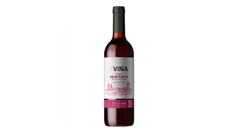 Vino Tacama Semi Seco Tinto